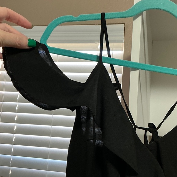 Xhilaration Black Off-Shoulder Jumpsuit - Picture 7 of 7